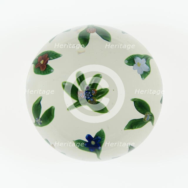 Paperweight, Saint-Louis, c. 1848-55. Creator: Saint-Louis Glassworks.