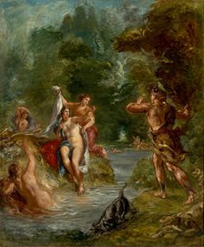 Four Seasons, Summer: Diana surprised by Actaeon, 1856-1863. Creator: Delacroix, Eugène (1798-1863).