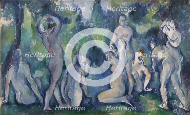Women Bathing, c. 1895. Creator: Cézanne, Paul (1839-1906).
