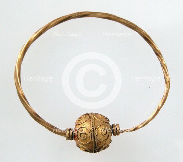 Earring, Langobardic, 6th-7th century. Creator: Unknown.