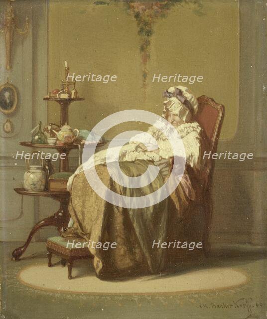 Taking a Nap, 1866. Creator: Alexander Hugo Bakker Korff.