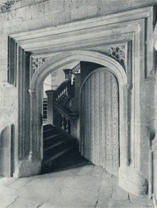 'Waynflete's North Door, with the Seventeenth-Century Stairs to Upper School and Antechapel', 1926. Artist: Unknown.