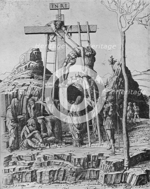 'The Descent from the Cross', 1475. Artist: Andrea Mantegna.