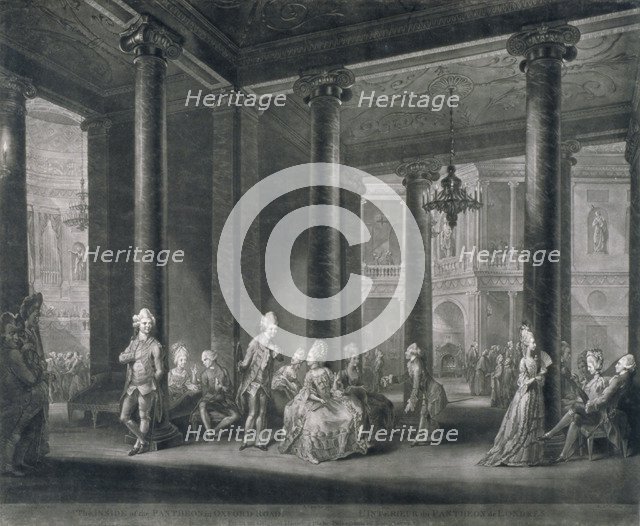Interior of the Pantheon, Oxford Street, Westminster, London, 1772. Artist: Richard Earlom