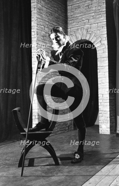 Character from a production of Shakespeare's Twelfth Night, Worksop College, Derbyshire, 1960. Artist: Michael Walters