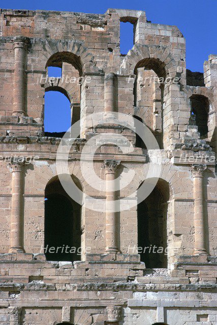 Roman amphitheatre in El Djem, 3rd century. Artist: Unknown