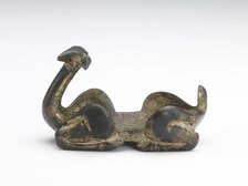 Camel(?)-shaped ornament (fragment), Han dynasty, 206 BCE-220 CE. Creator: Unknown.
