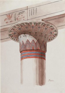 A Capital from Thebes, 1829. Creator: Friedrich Maximilian Hessemer.