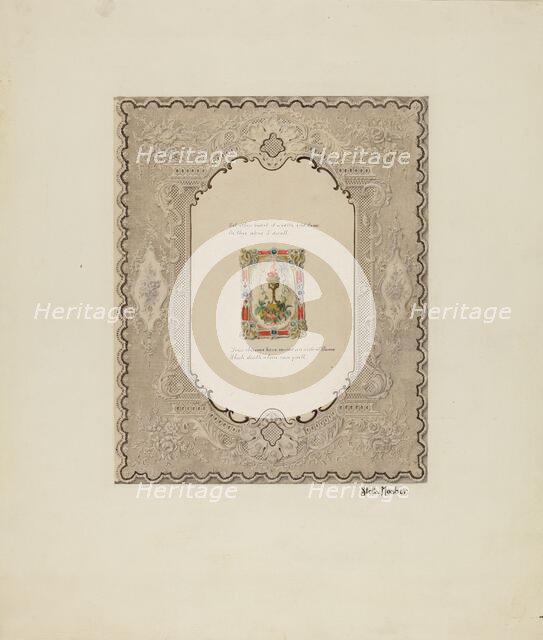 Valentine, c. 1941. Creator: Stella Mosher.