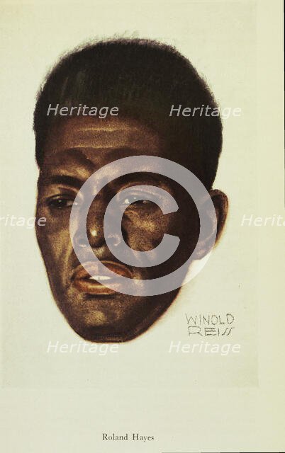 Roland Hayes, 1925. Creator: Winold Reiss.