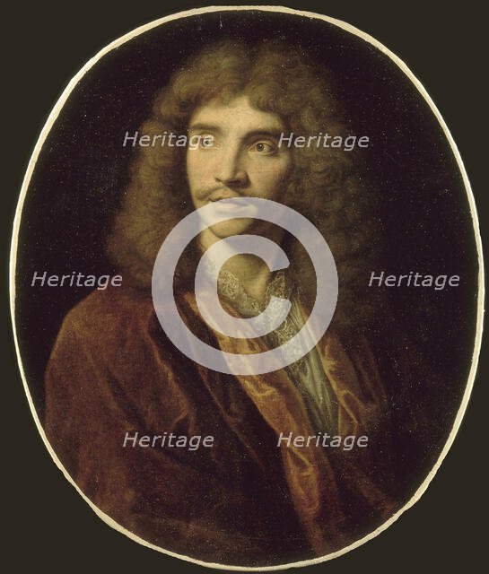 Portrait of the author Moliére (1622-1673). Creator: Mignard, Nicolas (1606-1668).