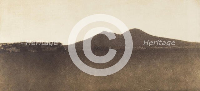 [Vesuvius from Mergellina], ca. 1855. Creator: Giacomo Caneva.