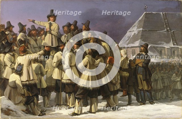 King Gustav Vasa of Sweden Addressing Men from Dalarna in Mora, 1836.