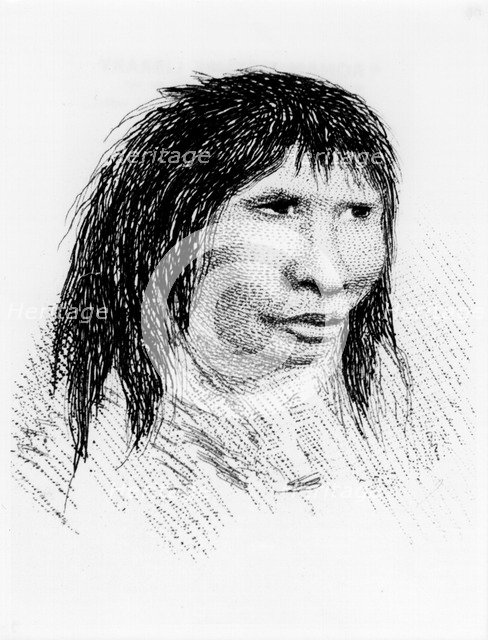 Jemmy Button, the Fuegian 'adopted' by Fitzroy's expedition, in 1834 (1839). Artist: Unknown