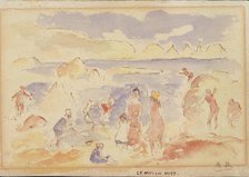 Beach Scene, 1883. Creator: Pierre-Auguste Renoir.