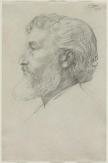 Sir Frederick Leighton, 1878. Creator: Alphonse Legros (French, 1837-1911).
