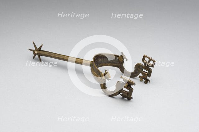 Pair of Rowel Spurs, South German, ca. 1500 and 19th century. Creator: Unknown.