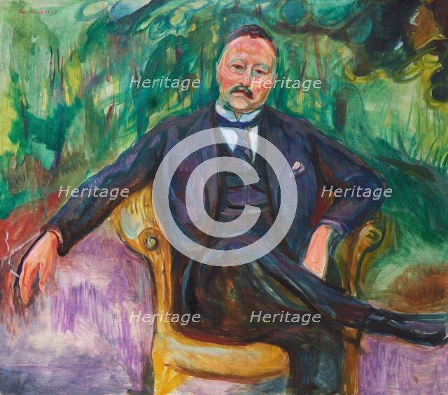 Heinrich Carl Hudtwalcker, 1925. Creator: Munch, Edvard (1863-1944).