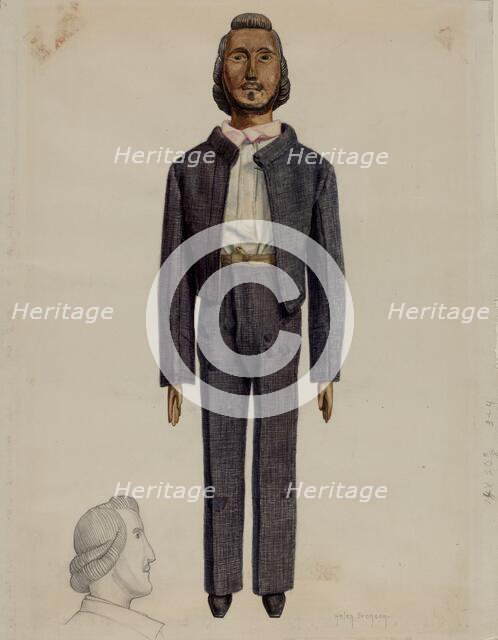 Doll, c. 1937. Creator: Helen Bronson.