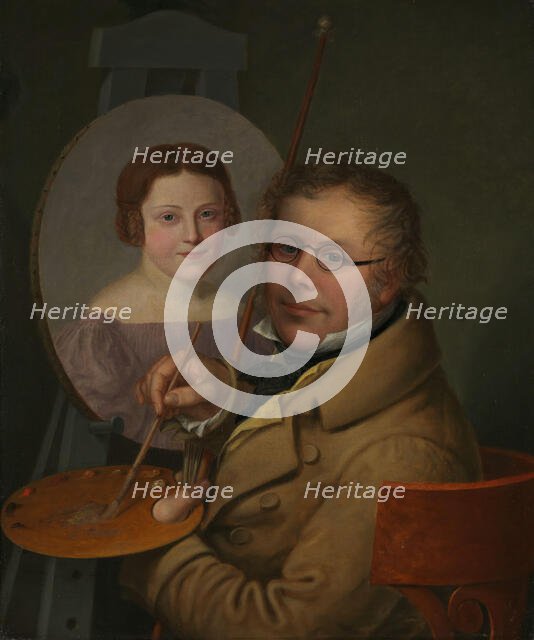 Portrait of Sophie and Jacob Munch, 1836. Creator: Jacob Munch.