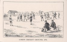 Lord's cricket ground, London, 1793 (1912). Artist: Unknown