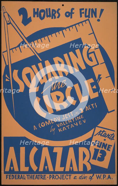 Squaring the Circle, San Francisco, 1937. Creator: Unknown.