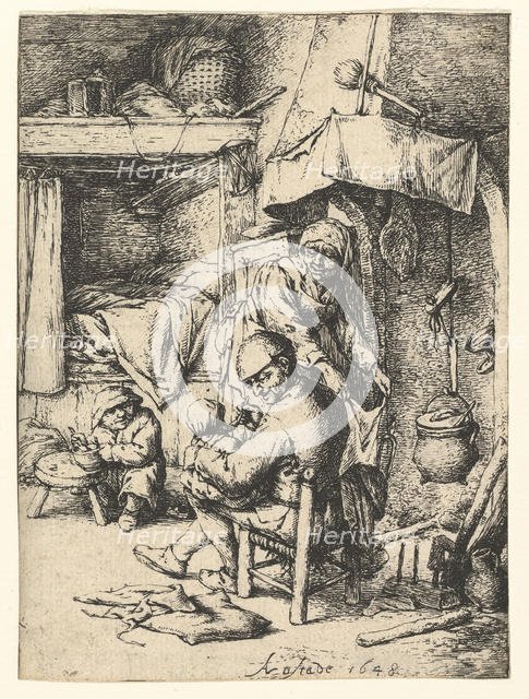 The Pater Familias, 1648. Creator: Adriaen van Ostade.