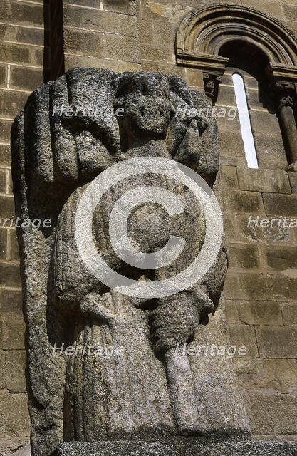 Sarcophagus of Garcia Fernandez Barrantes, Church of Santa Maria del Almocovar, Alcantara..., 2001. Creator: LTL.