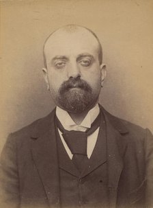 Recco. Grégoire. 35 ans, né à Formia (Italie). Tailleur d'habits. Anarchiste. 11/3/94. , 1894. Creator: Alphonse Bertillon.