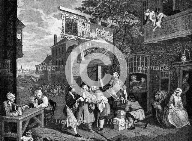'Canvassing for votes', 1757. Artist: William Hogarth