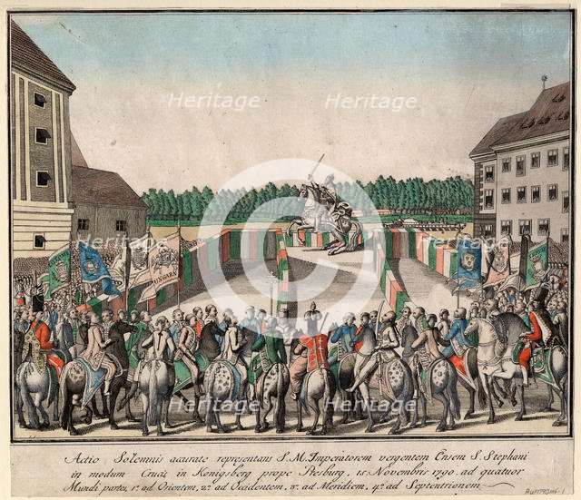 The coronation of Emperor Leopold II as King of Hungary in Pressburg on November 15, 1790, 1790. Creator: Anonymous.