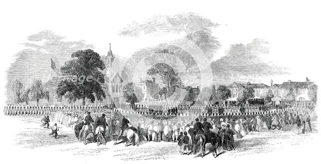 Funeral of His Royal Highness the Duke of Cambridge - the Procession at Kew, 1850. Creator: Smyth.