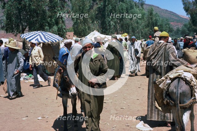 Berber Souk in Asni, at the base of High Atlas.