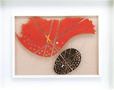 Space Modulator, Red over Black, 1946. Creator: Laszlo Moholy-Nagy.