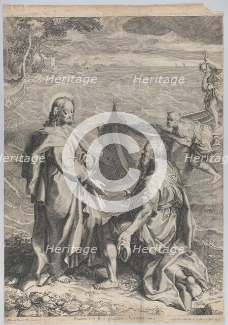 Christ and Saint Peter, 1743-63. Creator: Anon.