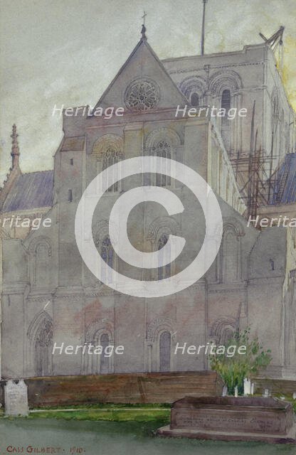 North Transept, Winchester Cathedral, England, 1910. Creator: Cass Gilbert.