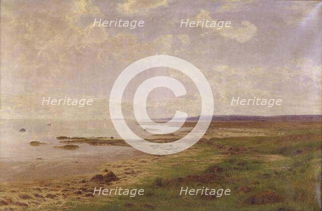 Part of Jutland's east coast; Quiet summer day, 1886. Creator: Anton Thorenfeld.