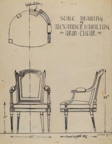 Armchair, c. 1938. Creator: Harold Smith.