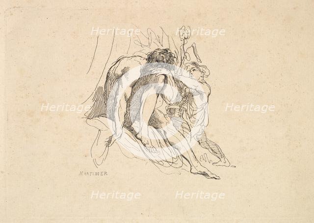 River God with Child, 1784-88. Creator: Thomas Rowlandson.