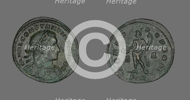 Coin Portraying Emperor Constantine I, 307-337 AD. Creator: Unknown.