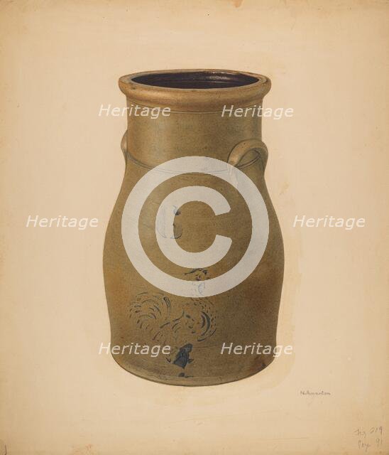 Churn, c. 1938. Creator: Nicholas Amantea.