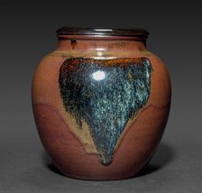 Jar with Wooden Cover, 1700s-1800s. Creator: Unknown.