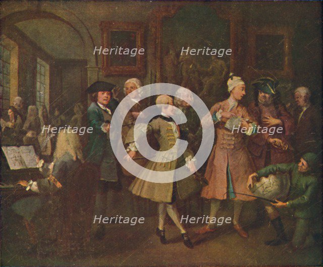 'The Rake's Progress - The Levee', 1720-1735, (1920). Creator: William Hogarth.