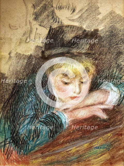 Portrait of a girl, . Creator: Renoir; Pierre Auguste (1841-1919).