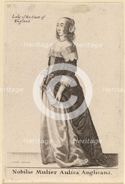Nobilis Mulier Aulica Anglicana, 1643. Creator: Wenceslaus Hollar.