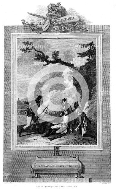 Death of General James Wolfe at the Siege of Quebec, 1759 (1831). Artist: Unknown