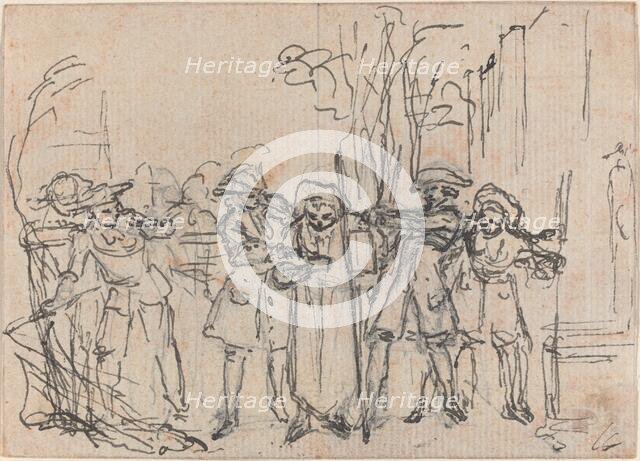 Hob Surprised by Sir Thomas with Mr. Friendly's Letter. Creator: Hubert Francois Gravelot.