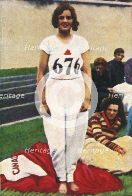 Ethel Catherwood of Canada, world champion high jumper, 1928. Creator: Unknown.
