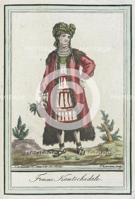 Costumes de Différents Pays, 'Femme Kamtschadale', c1797. Creators: Jacques Grasset de Saint-Sauveur, LF Labrousse.
