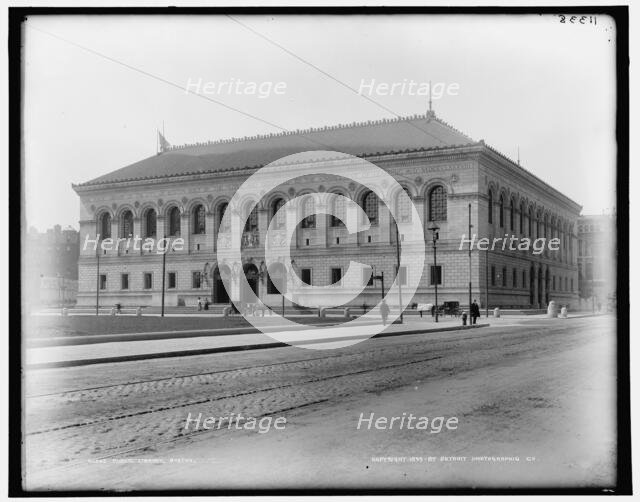 Public Library, Boston, c1899. Creator: Unknown.